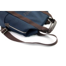 Hermes Zaino Tela Blu Notte