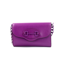 Gucci Jackie 1961 Chain Wallet Pelle Viola