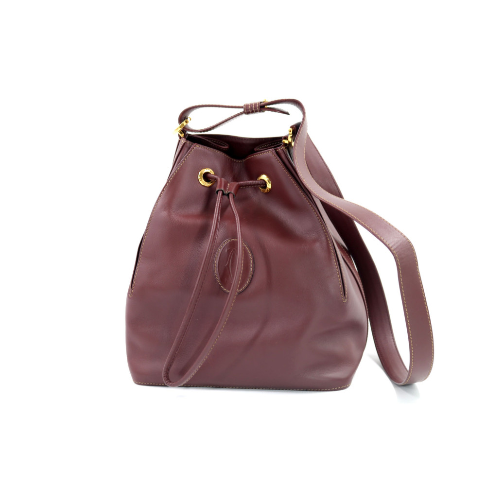 Cartier Secchiello Pelle Bordeaux