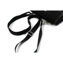 Prada Black Vela Canvas Crossbody