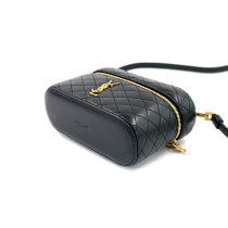 Saint Laurent Gaby Vanity Schwarzes Leder