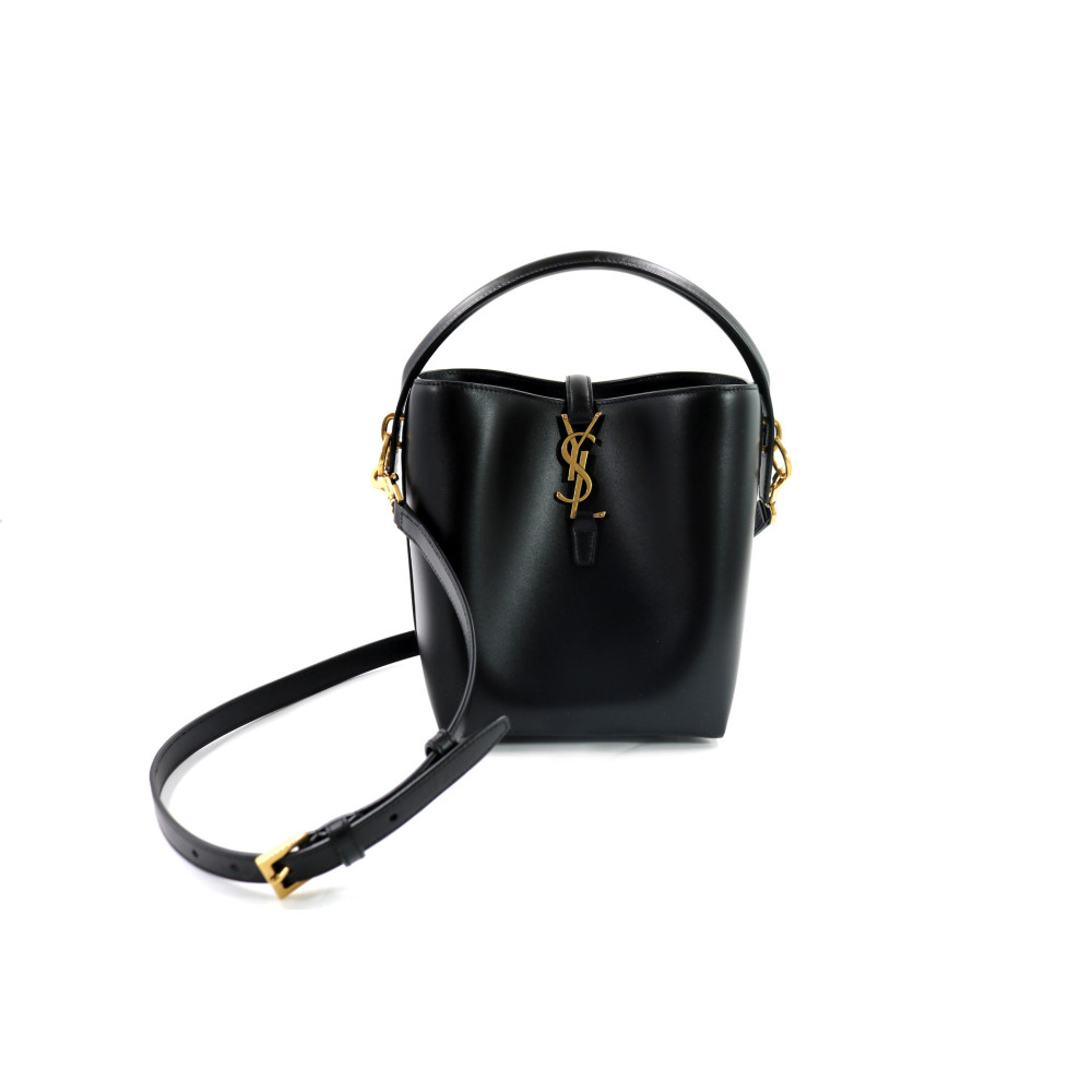 Saint Laurent Le 37 Secchiello Pelle Nera