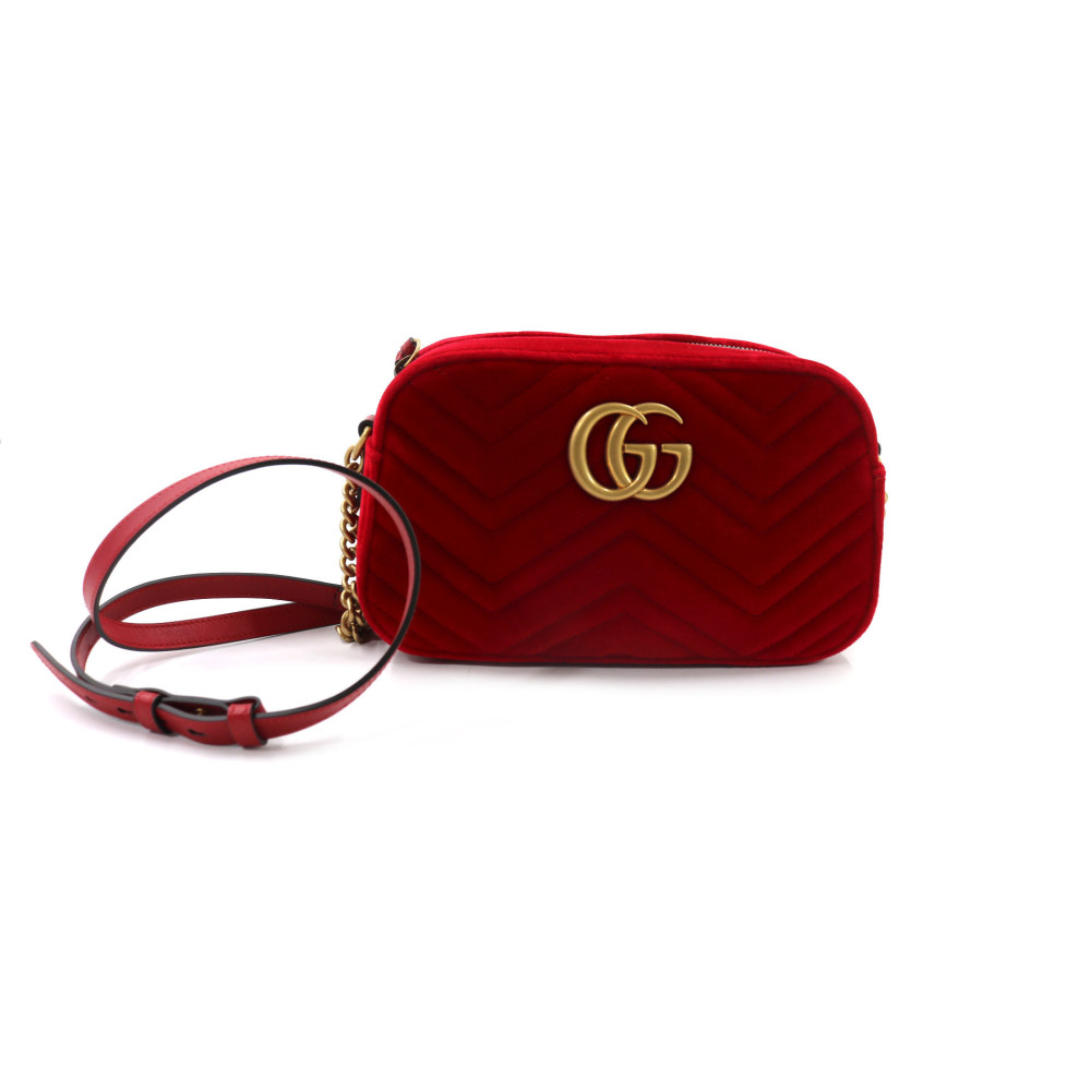 Gucci Marmont Velluto Rosso