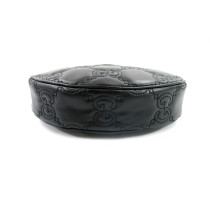 Gucci Pochette Matelassé Schwarzes Leder