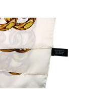 Chanel Foulard Carrè Burro Catene Seta Burro