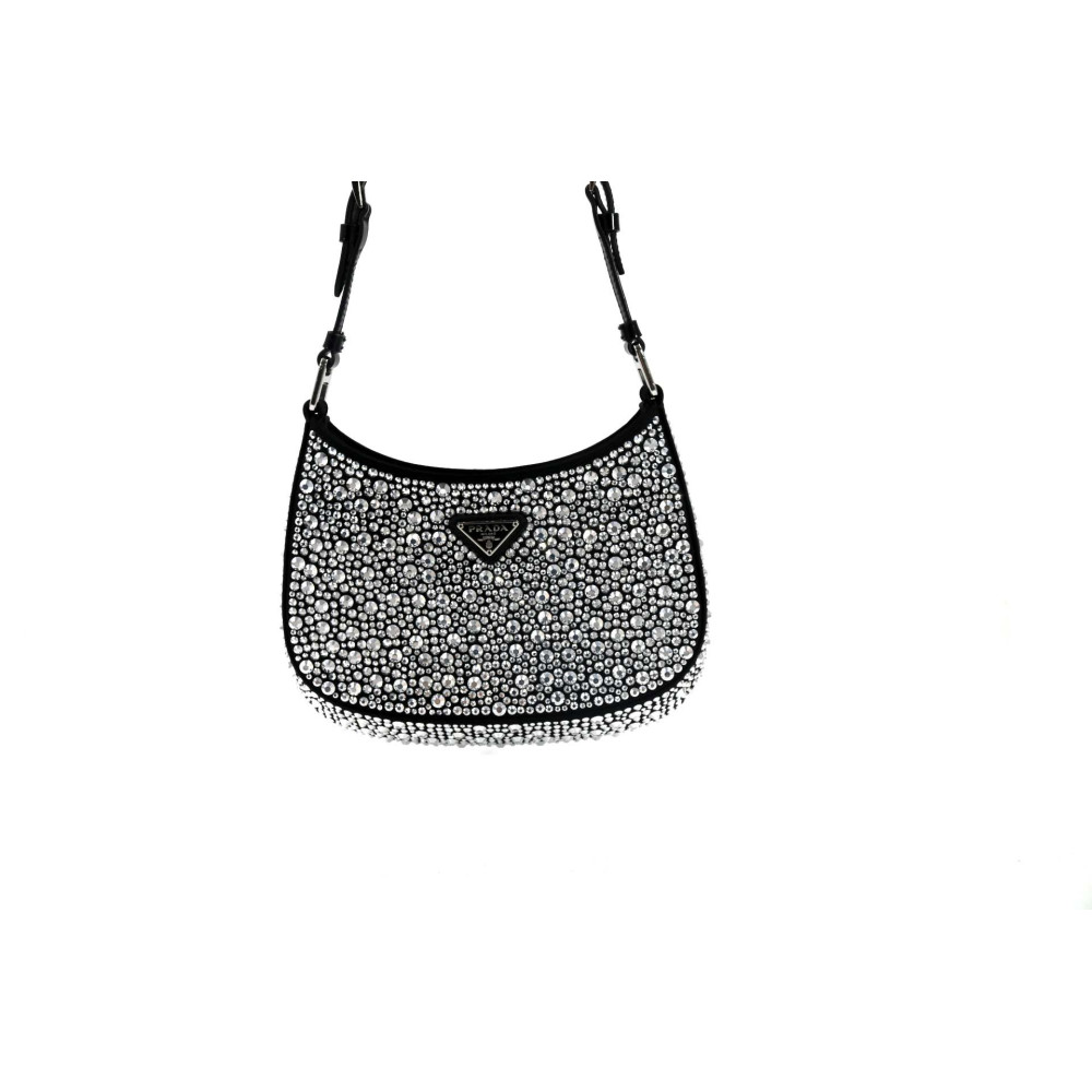Prada Cleo Crystal Silver