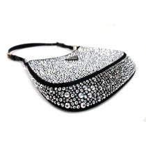 Prada Cleo Crystal Silver