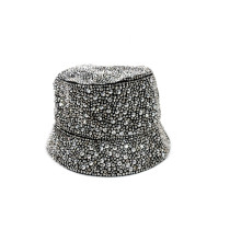 Prada Cappello Bucket Crystal Argento