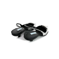 Prada Decolleté Sling Back Crystal Argento