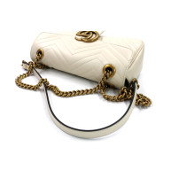 Gucci Marmont Moyen Cuir Blanc