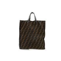 Fendi Shopping Tote Bag Zucca Marrone