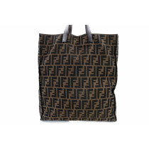 Fendi Shopping Tote Bag Zucca Braun