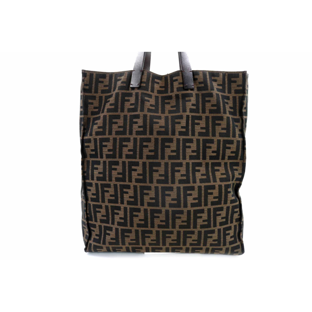 Fendi Shopping Tote Bag Zucca Brown