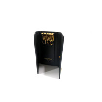 Saint Laurent Portachiavi Pelle Stampa Cocco Nera