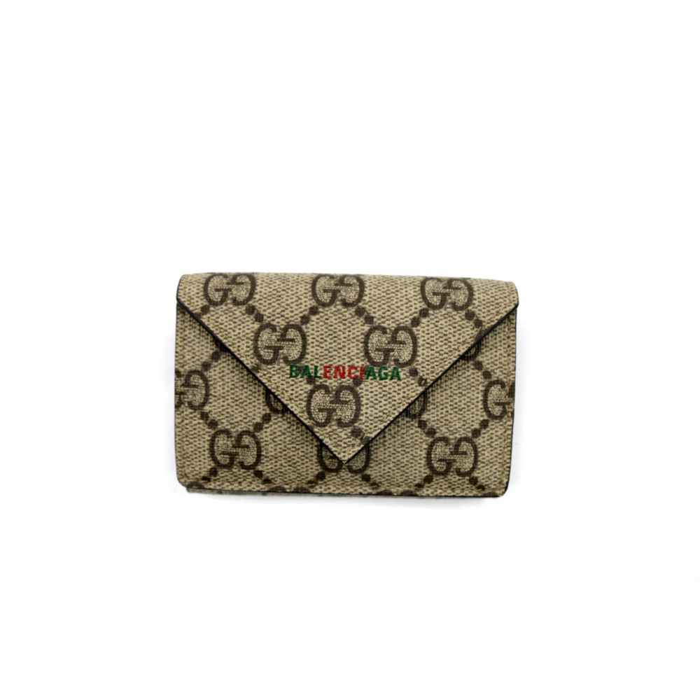 Gucci Für Balenciaga Brieftasche GG Beige