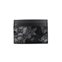 Gucci Porte-cartes Camouflage Cuir Noir