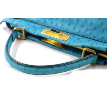 Fendi Peekaboo Autruche bleue