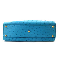 Fendi Peekaboo Struzzo azzurra