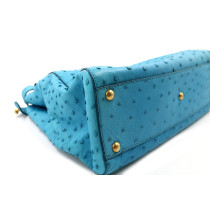 Fendi Peekaboo Autruche bleue