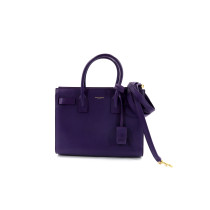Saint Laurent Sac de Jour Purple Leather