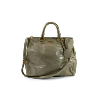 Prada Mint Leather Shopper