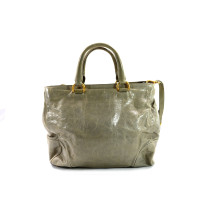 Prada Mint Leather Shopper