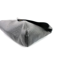 Saint Laurent Schwarze Lederclutch