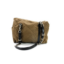 Prada Shopper Tela Vela Verde