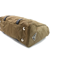 Prada Shopper Vela-Gewebe Grün