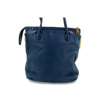 Miu Miu Blue Leather Shopper
