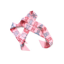 Hermes Bandeau en Soie Rose
