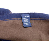 Hermes Blue and Brown Cashmere Scarf