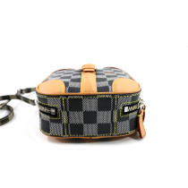 Louis Vuitton Blue and Brown Valisette