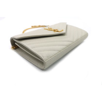 Saint Laurent Cassandre Pelle Avorio