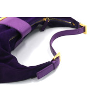 Fendi Baguette Half Moon Suede Viola