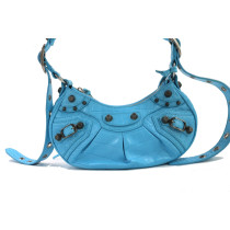 Balenciaga Le Cagole Blue Leather