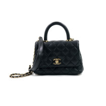 Chanel Top Handle Mini Flap Pelle Nera