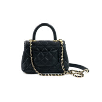 Chanel Top Handle Mini Flap Pelle Nera