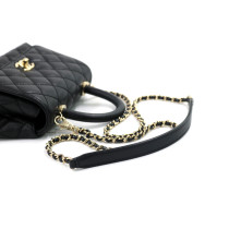 Chanel Top Handle Mini Flap Pelle Nera
