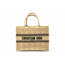 Dior Book Tote Raphia Beige