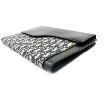 Dior Saddle Pochette Toile Oblique Bleu