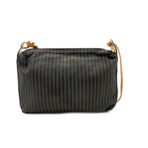 Fendi Tracolla Tela Marrone e Nera