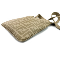 Fendi Tracolla Tela Beige