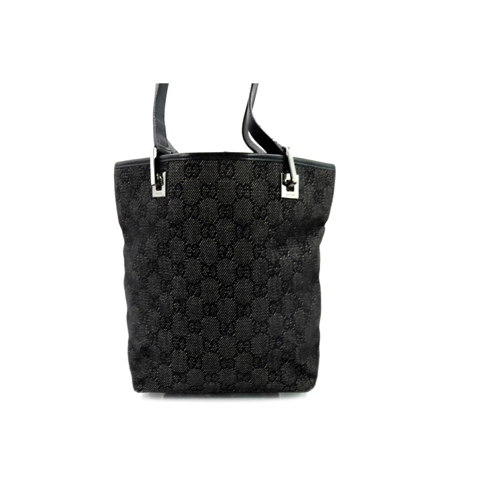 Gucci Secchiello Tela Nera e Grigia