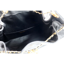 Chanel 25 Schwarzes Leder