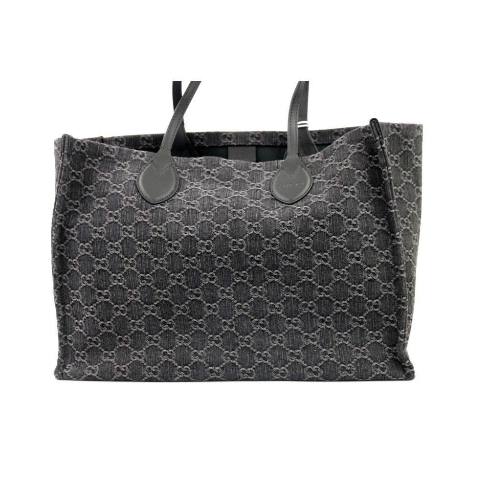 Gucci Sac Shopping en Denim GG Noir