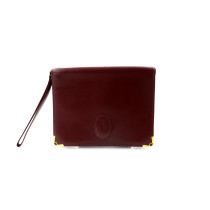 Cartier Clutch Leder Bordeaux