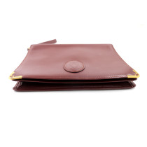 Cartier Clutch Leder Bordeaux