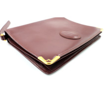 Cartier Clutch Leder Bordeaux
