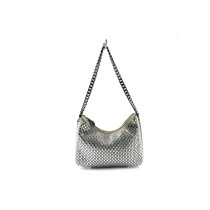 Stella McCartney Falabella Mini Crystal Argento